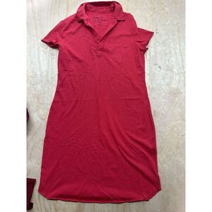 Frank & Eileen HERITAGE JERSEY LAUREN Polo Dress in Red sz M New Defects